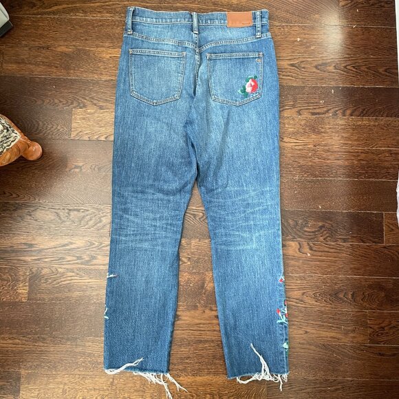 Madewell High-Rise Slim Boyjean - Embroidered Edition-Sz. 26 - Picture 4 of 15